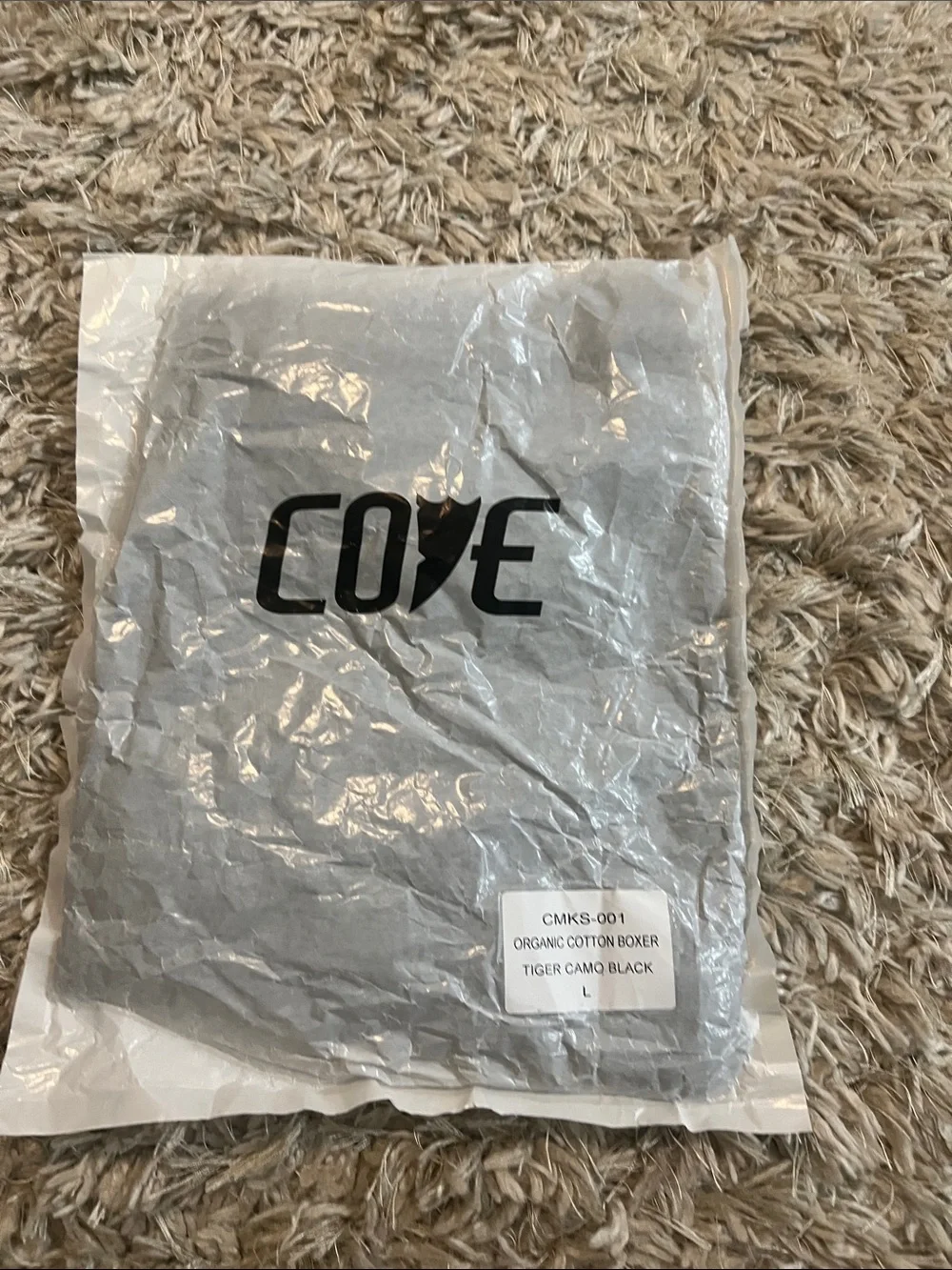 Cove Organic Cotton Boxers - Tiger Camo Black